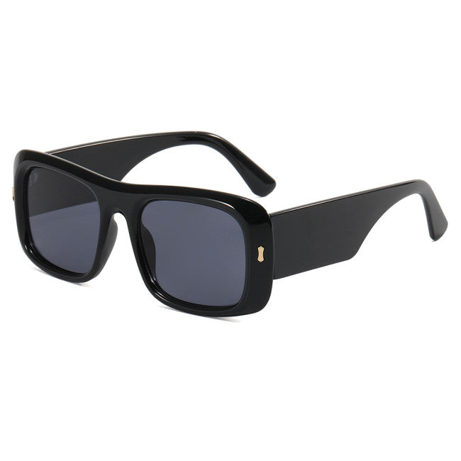 Emani  - Retro Flat Top Square Sunglasses