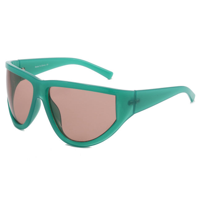 Courtney - Aviator Shield Sunglasses