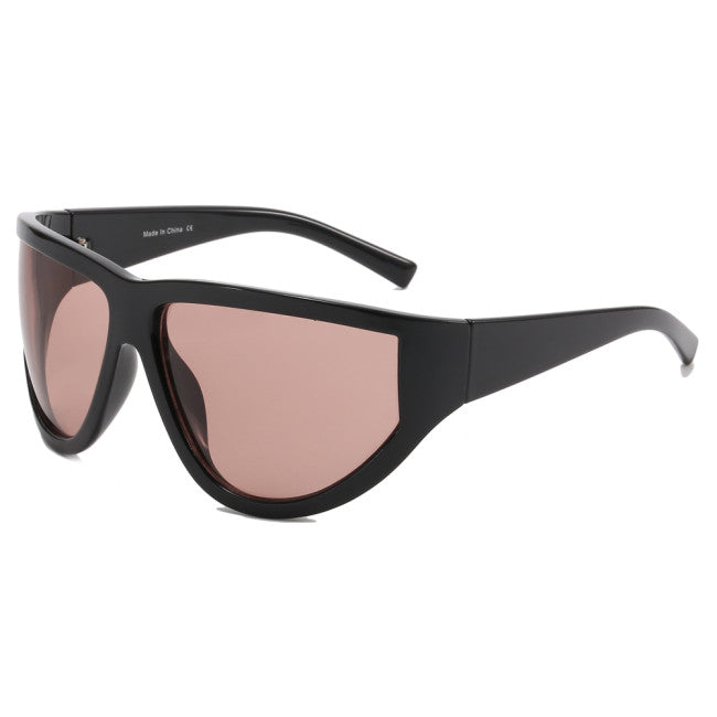 Courtney - Aviator Shield Sunglasses