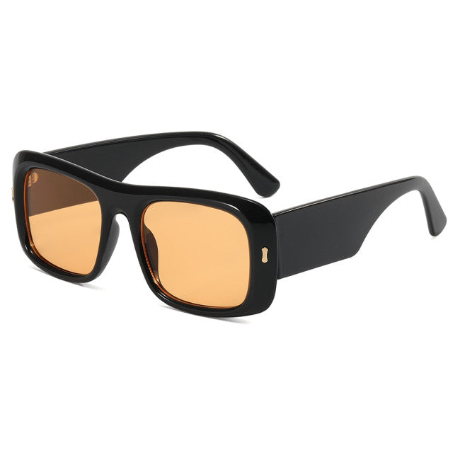 Emani  - Retro Flat Top Square Sunglasses